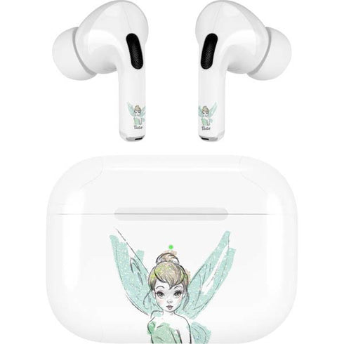 Disney Tinker Bell Watercolor Fairy Art AirPods Pro 2nd Gen Skin